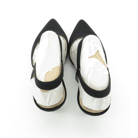 LifeStride Black Pointed Toe Kitten Heel Shoes Elastic Bands Size 6 NEW - Picture 5 of 7